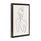 Stupell Industries Minimal Woman Line Drawing Floating Frame Design By LSR Creative Studio